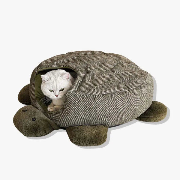 Saco de dormir para gatos con forma de tortuga, cama 1