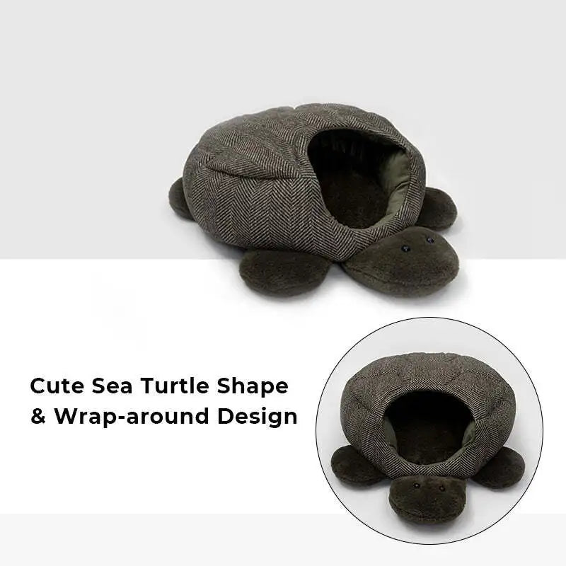 Turtle Wrapped-around Cat Sleeping Bag Bed  1