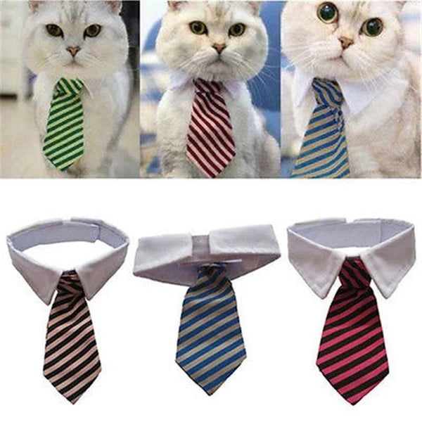 Striped Adjustable Bow Tie For Cats And Dogs