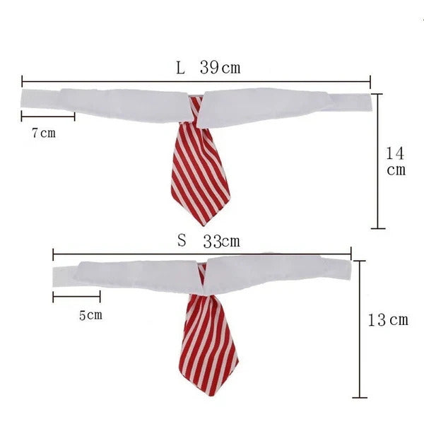 Striped Adjustable Bow Tie For Cats And Dogs